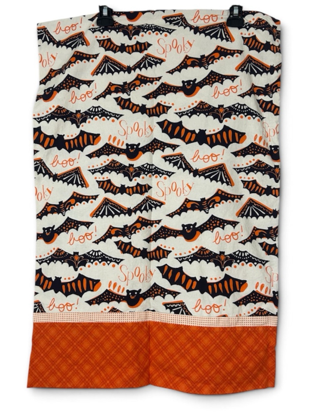 4/$25 Halloween Bat Print Decorative pillowcase - Orange & Black